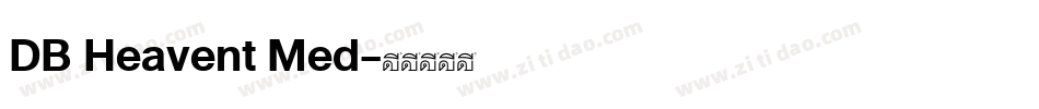 DB Heavent Med字体转换